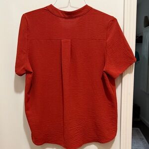 Entro Textured rust colored Blouse, Medium